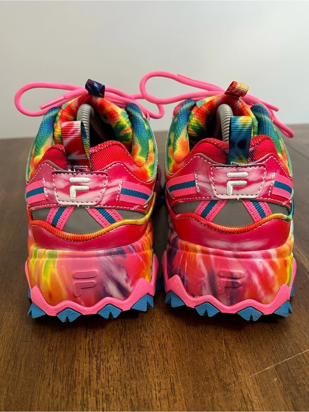 Fila Multicolor Tie Dye Sneakers 5JM01565-781 Womens Size 11